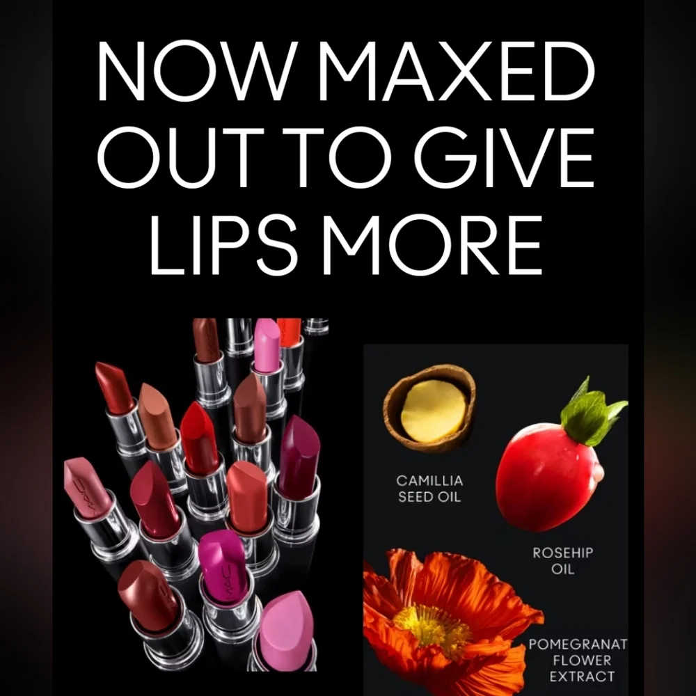 M•A•CXIMAL Mac Amorous Dusty Pink Sleek Satin Lipstick Brand New Authentic